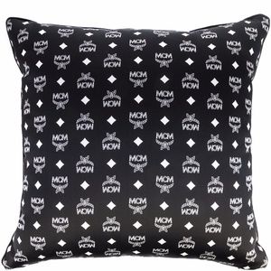 Brand New MCM Black and White Monogram Pillow